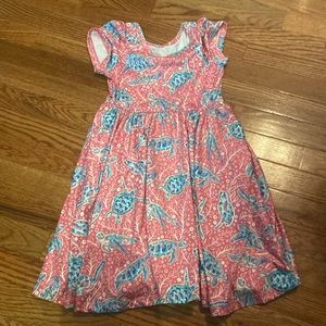 Pink Turtle Dress Size 5/6